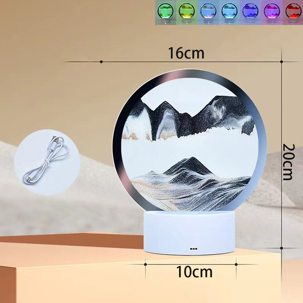 3D svjetleća pješčana lampa