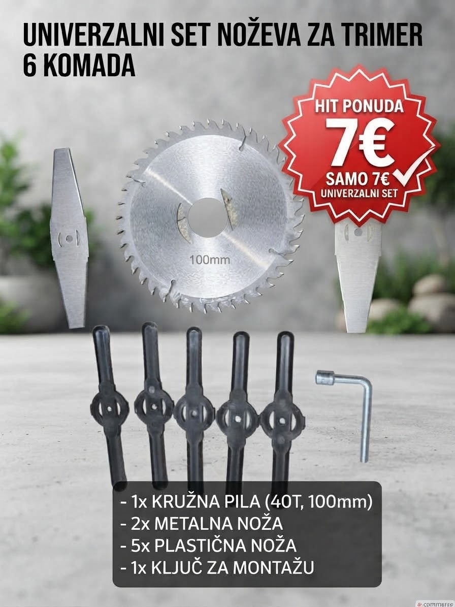 TALADO 21V Set Trimera za Travu | Bežična Kosilica sa 2 Baterije (2.6Ah) i Priborom – Akcija 35,00 €