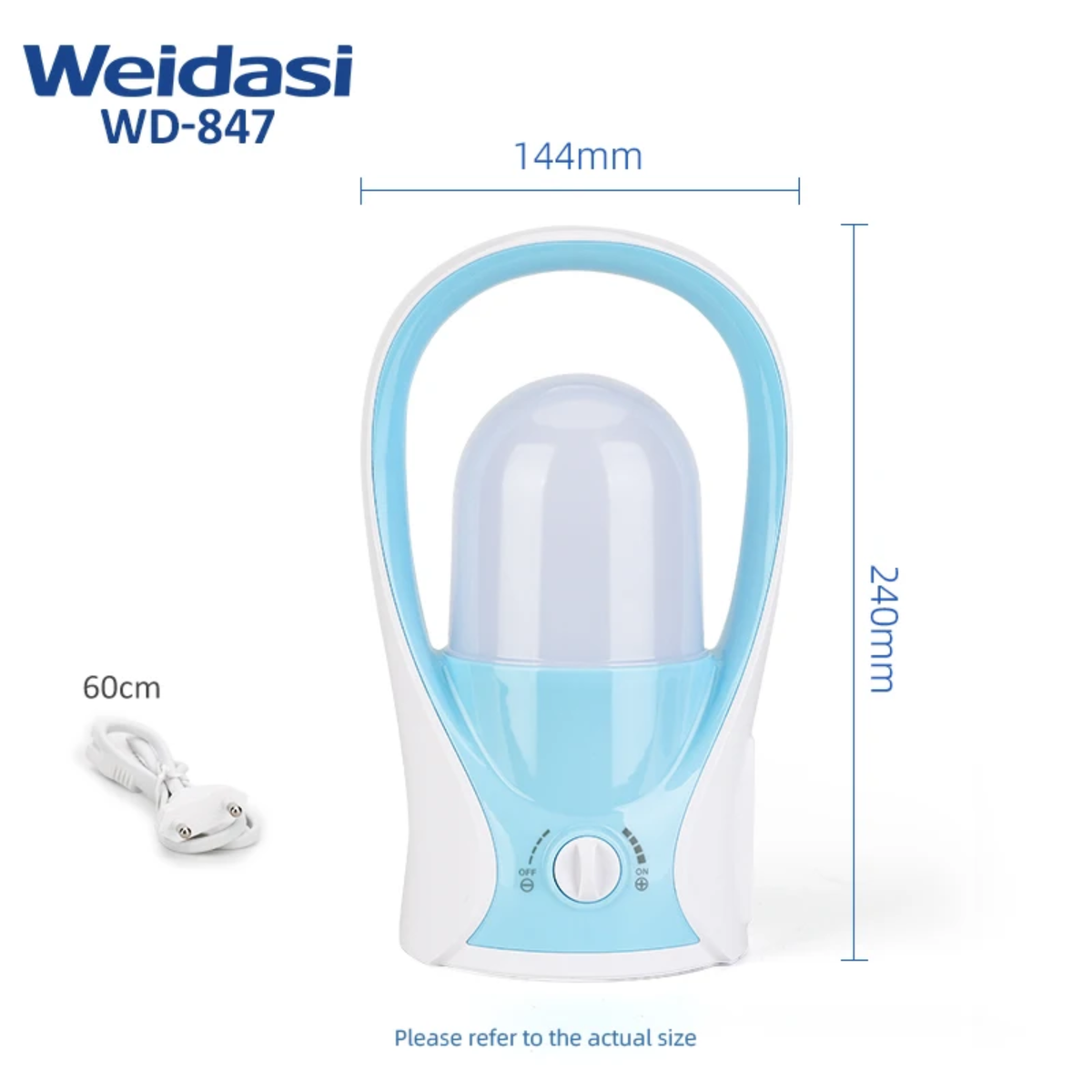 WEIDASI WD-847: Punjiva LED lampa sa 30 SMD dioda