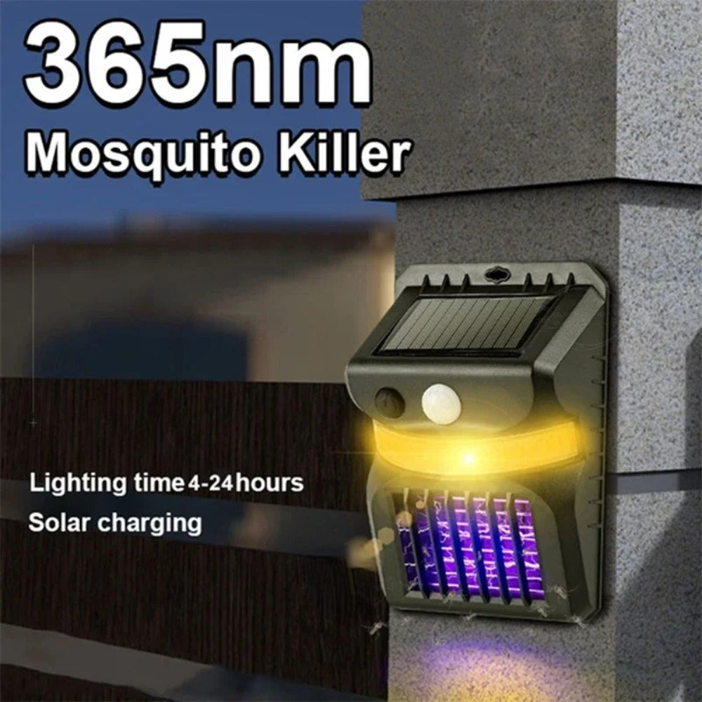 Solarna zidna lampa sa lampom za komarce