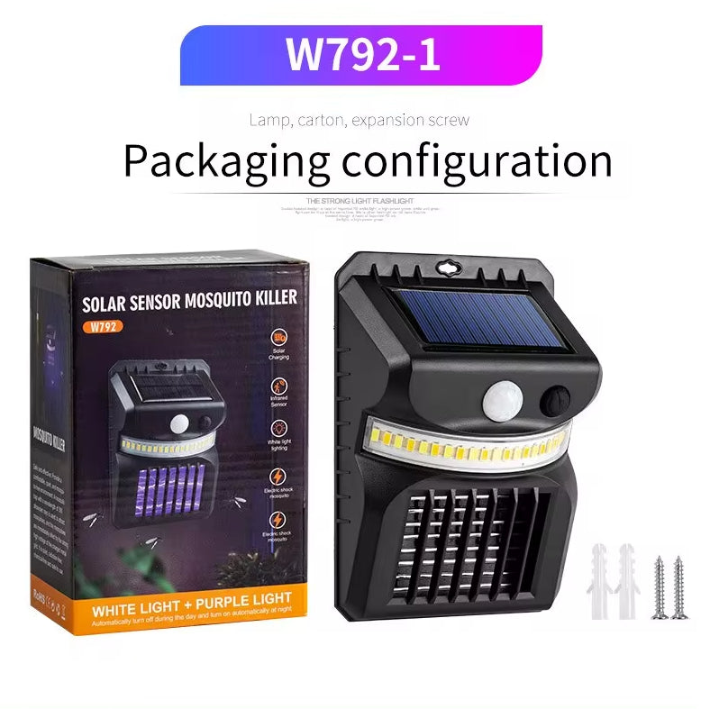 Solarna zidna lampa sa lampom za komarce