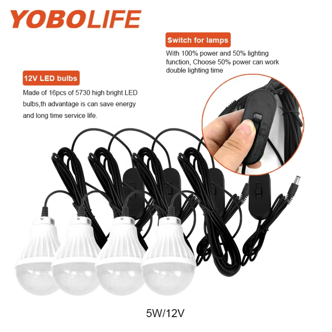 Solarni sistem sa akomulatorom + 4 sijalice + USB + BT Radio