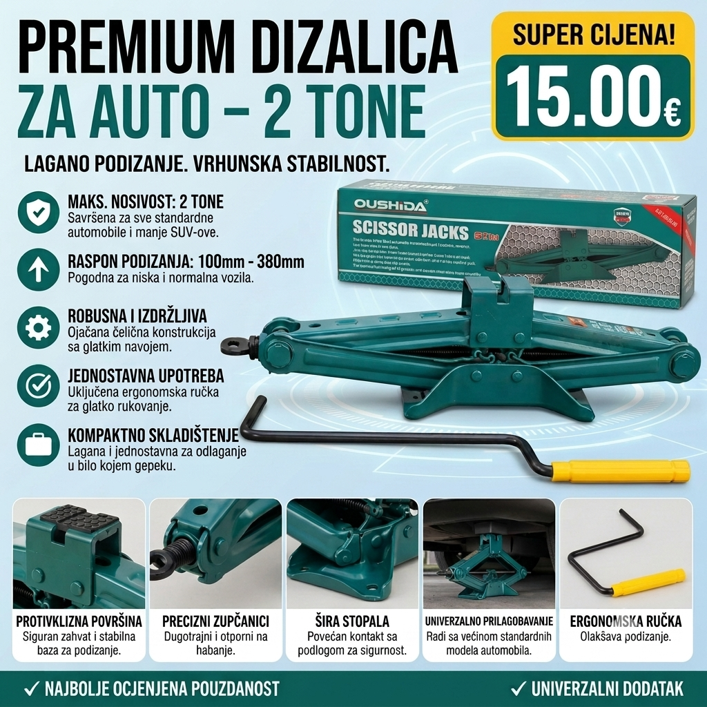 DIZALICA ZA AUTO 2T