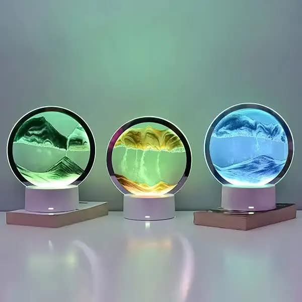 3D svjetleća pješčana lampa