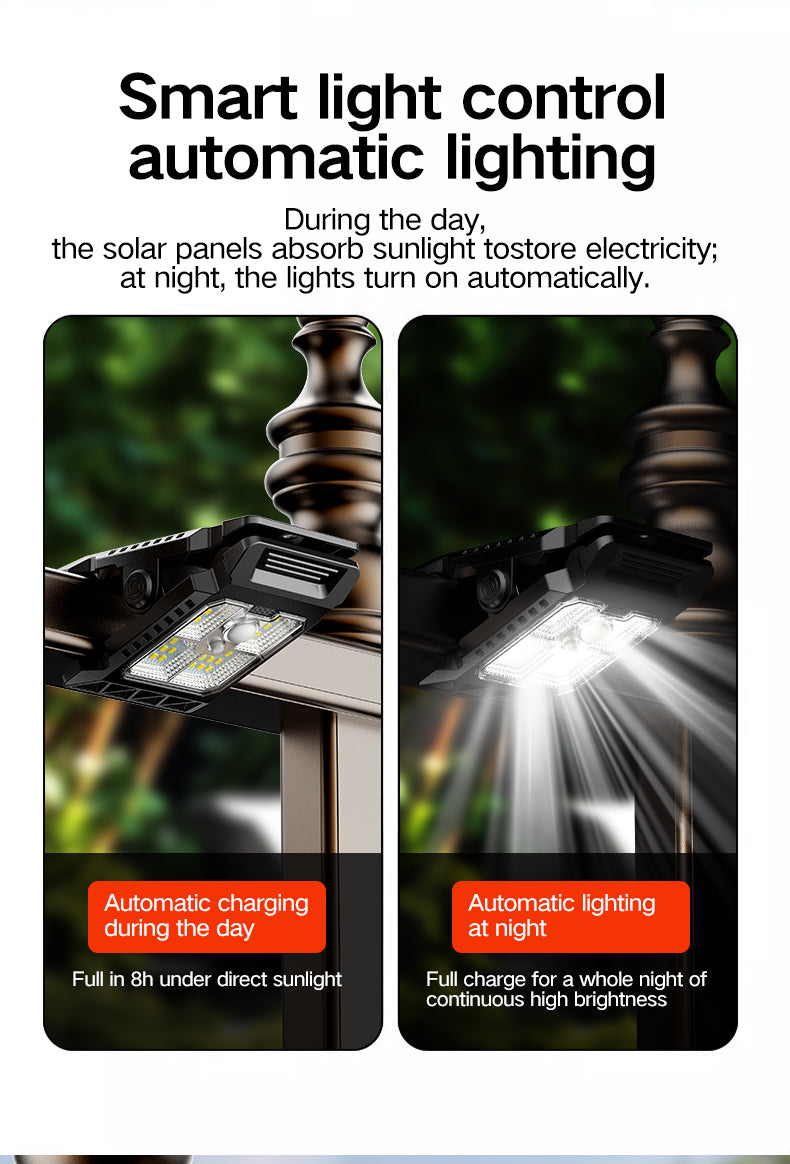 Solarna lampa s kopčom