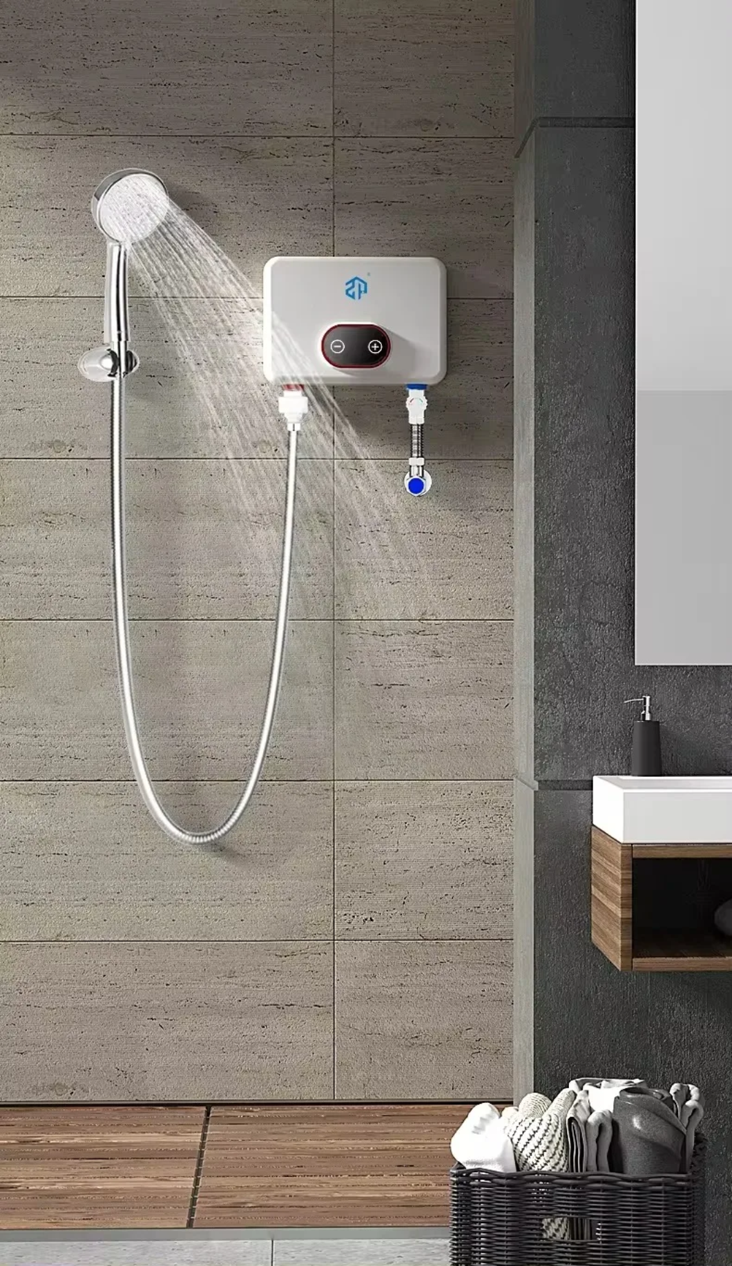 Električni bojler za brzo zagrijavanje – kuhinja i kupatilo (3500W/4500W/5500W)
