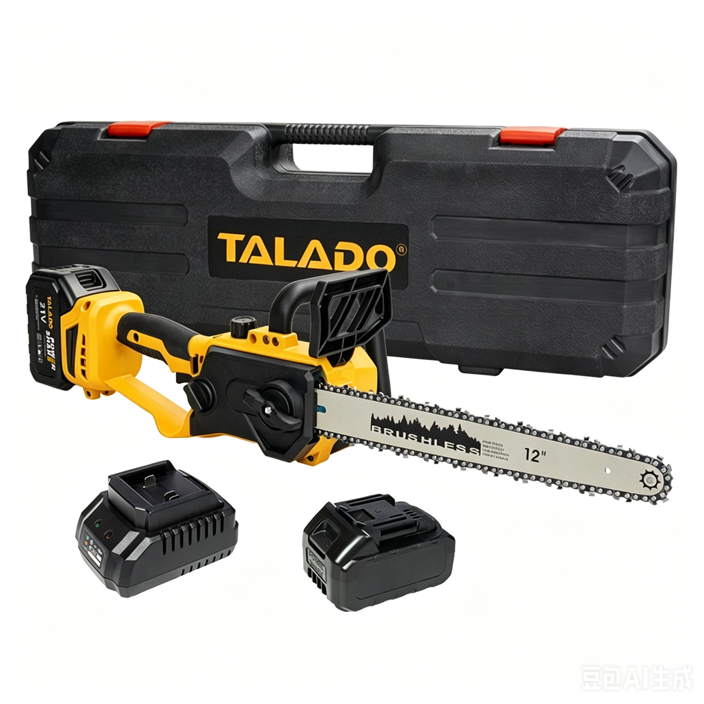Akumulatorska Motorna Testera 12" – 21V Brushless | 2x Baterija + Kofer