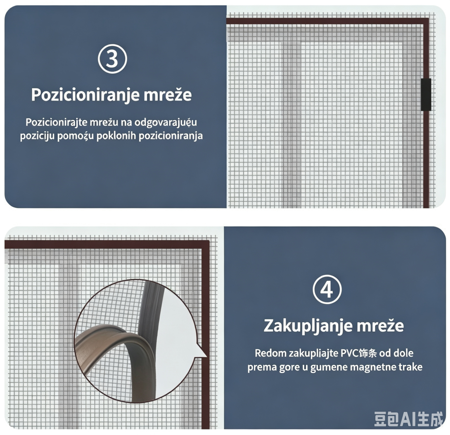 Magnetna Mreža za Prozor 150x150cm