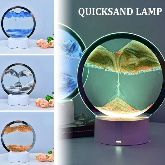 3D svjetleća pješčana lampa