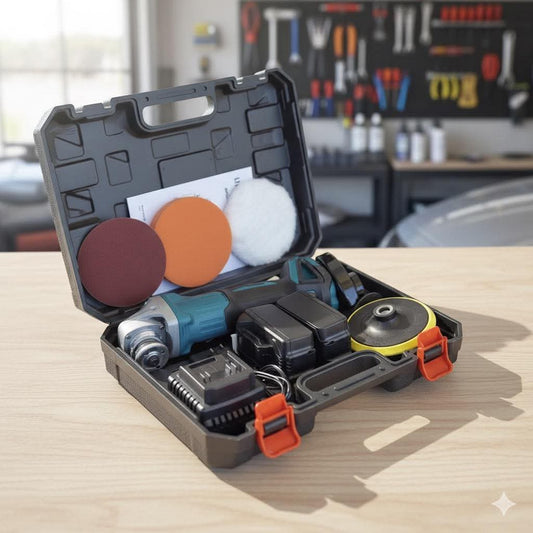 Aku brusilica i polirka 21V 900W - Set sa 2 baterije