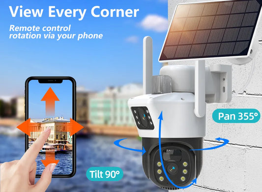 SOLARNA 4G KAMERA S DVA SOČIVA 4+4MP