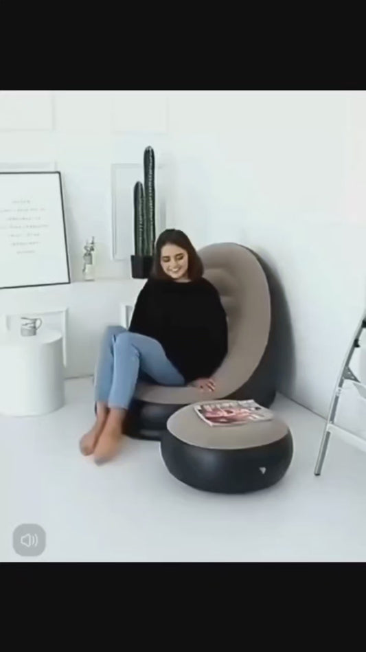 Fotelja + tabure na naduvavanje