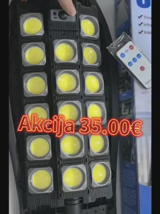 700W Solarni LED Reflektor sa Senzorom Pokreta i Daljinskim | IP65