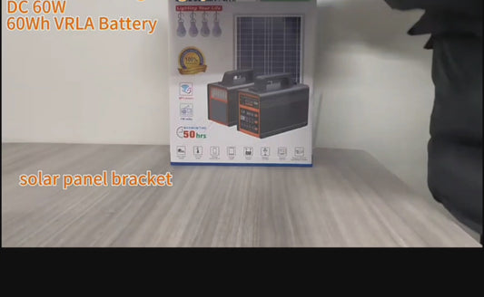 Solarni sistem sa akomulatorom + 4 sijalice + USB + BT Radio