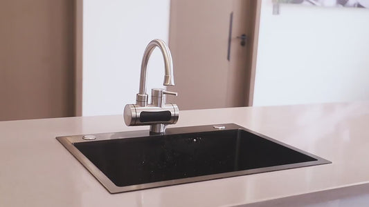 Električna česma sa grijačem INOX LUX – Trenutna topla voda