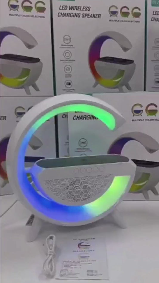 Pametna RGB lampa sa zvučnikom i bežičnim punjačem